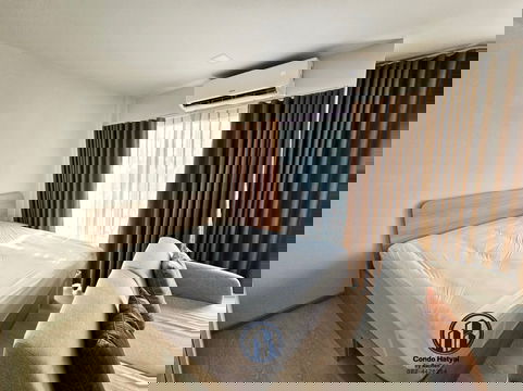 For Rent: D Condo Sand, brand new condo, Building A, 2nd floor, project garden view, beautifully decorated, 9,000 THB/month.