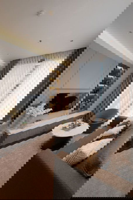 รูป ให้เช่าคอนโดห้องมุม Quattro by Sansiri – ทองหล่อ 4 พร้อมเข้าอยู่ ทำเลดีใจกลางเมือง ใกล้ BTS ทองหล่อ - รูปที่ 4/15