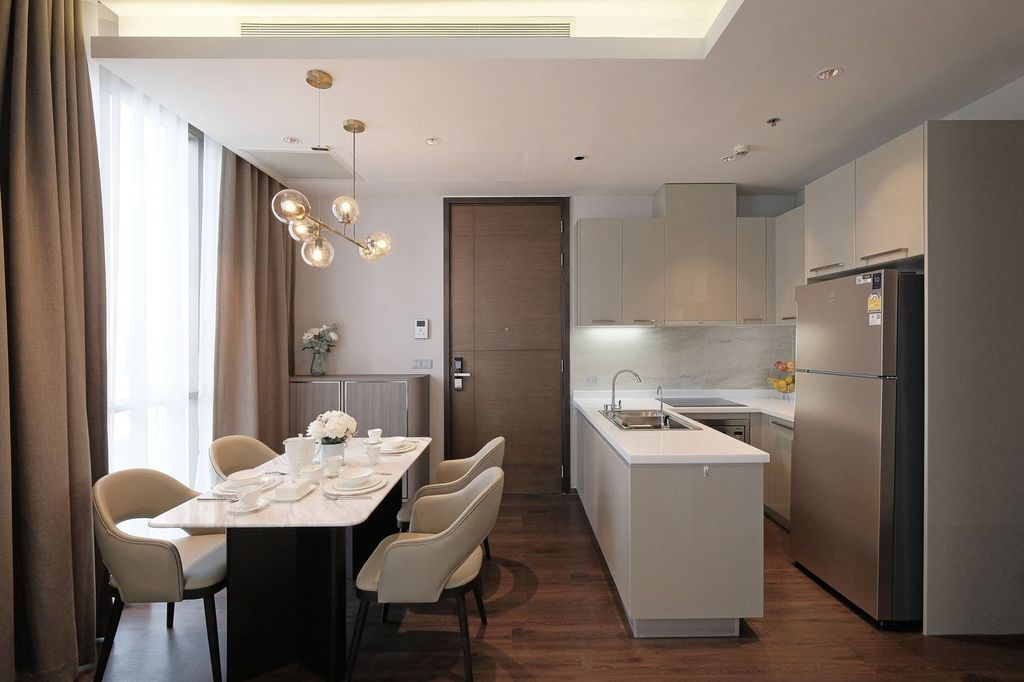 รูป ให้เช่าคอนโดห้องมุม Quattro by Sansiri – ทองหล่อ 4 พร้อมเข้าอยู่ ทำเลดีใจกลางเมือง ใกล้ BTS ทองหล่อ - รูปที่ 12/15