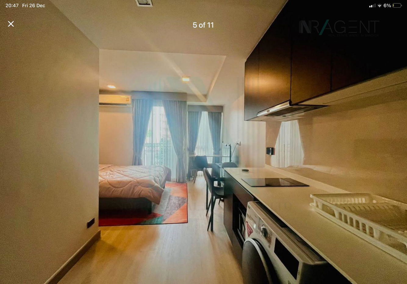 picture 🚩 For Rent Condo VENIO SUKHUMVIT 10 Building 1, Floor 3,Studio, Room size 26 sqm - 4/8