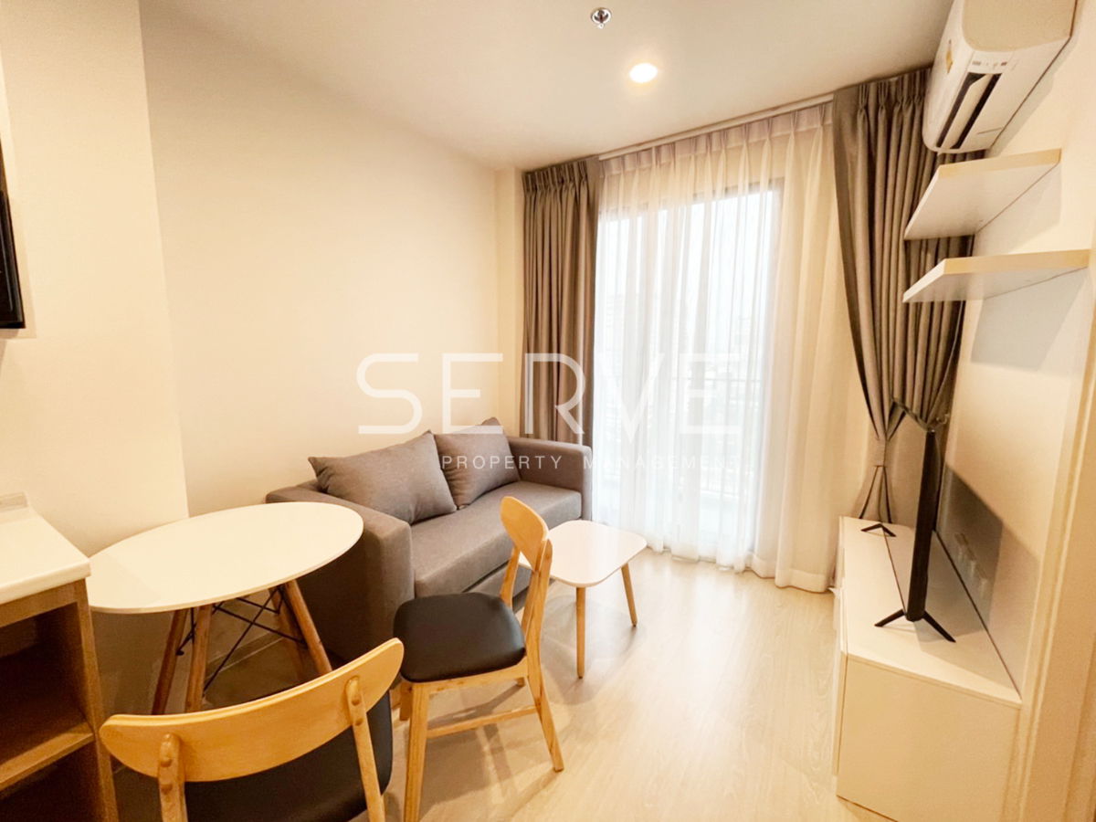 รูป 🔥ห้องแต่งสวย สไตล์ โฮมมี่ เฟอร์จัดเต็ม พร้อมเข้าอยู่ วิวดีมาก ไม่โดนบล็อก คอนโดทำเลดี เดินเพียง 20ก้าวง ถึง MRT ศรีรัช @ Nue Noble Chaengwattana - รูปที่ 2/8