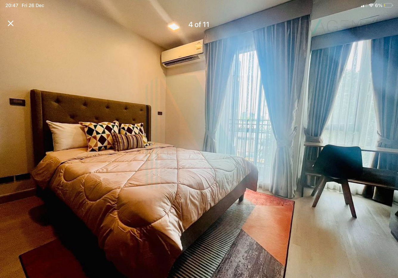 picture ð For Rent Condo VENIO SUKHUMVIT 10 Building 1, Floor 3,Studio, Room size 26 sqm - 7/8
