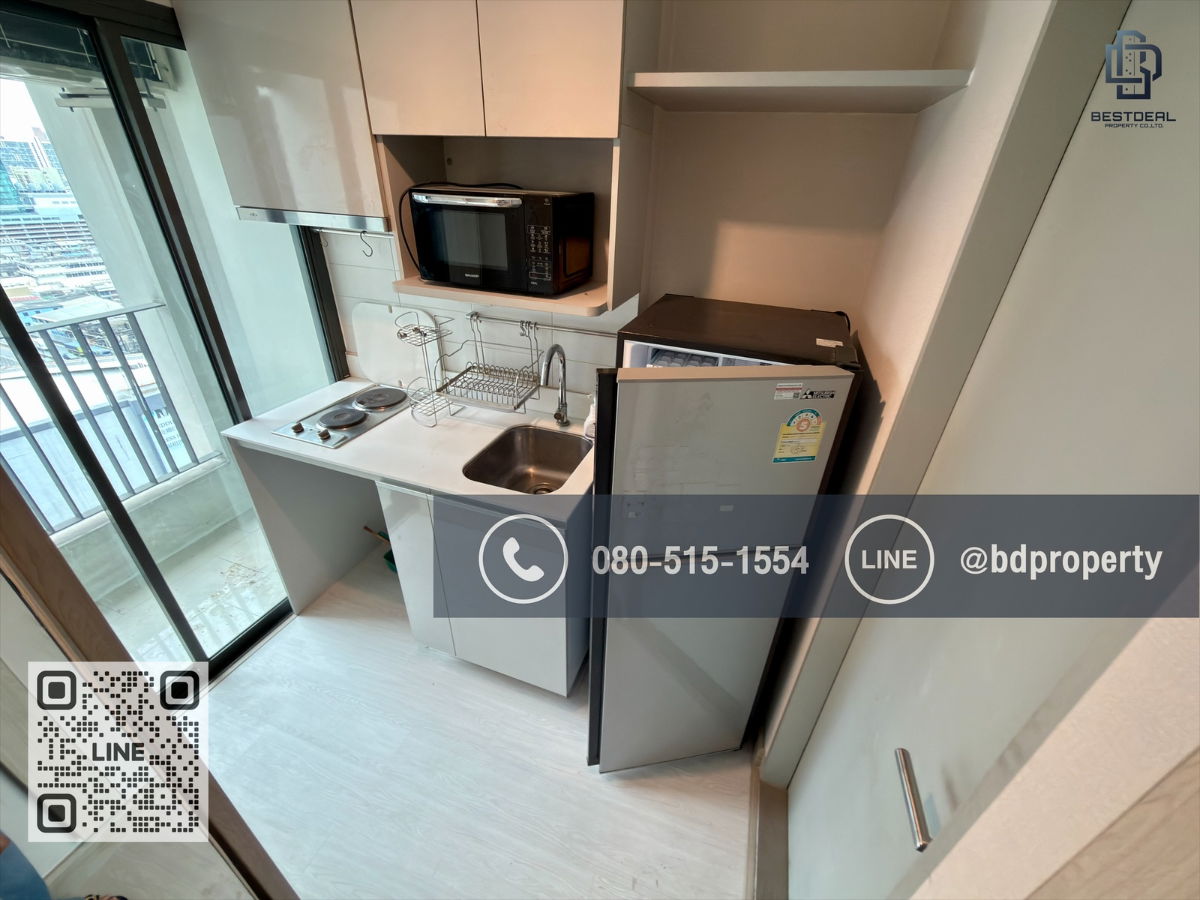 รูป Bestdeal ขายด่วน  Studio 22 sqm.ห้องสวย เฟอร์ครบ ขายเพียง 2.99 ล้านเท่านั้น  ดูลงทุนไม่ควรพลาด ใกล้MRT และ เซ็นทรัลพระราม 9 เพียง 80 ม. - รูปที่ 9/13