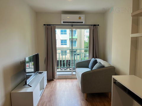 For rent, Lumpini Ville Phra Nang Klao-Riverview, 1 bedroom, 3rd floor, Building A1, near Central Rattanathibet.