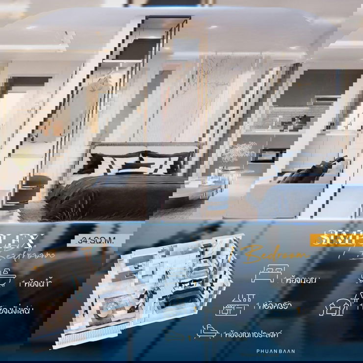 picture For RentðĨOrigin Plug&Play Srinakarin ðĐNEW ROOM - 18/23