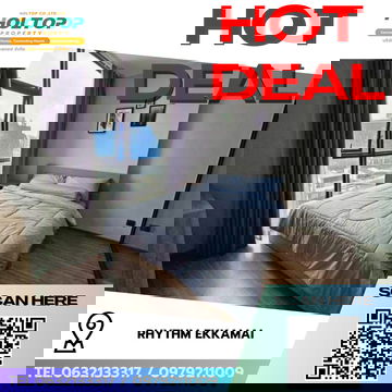 #R8494 🎉 291268 ให้เช่าคอนโด RHYTHM Ekkamai 