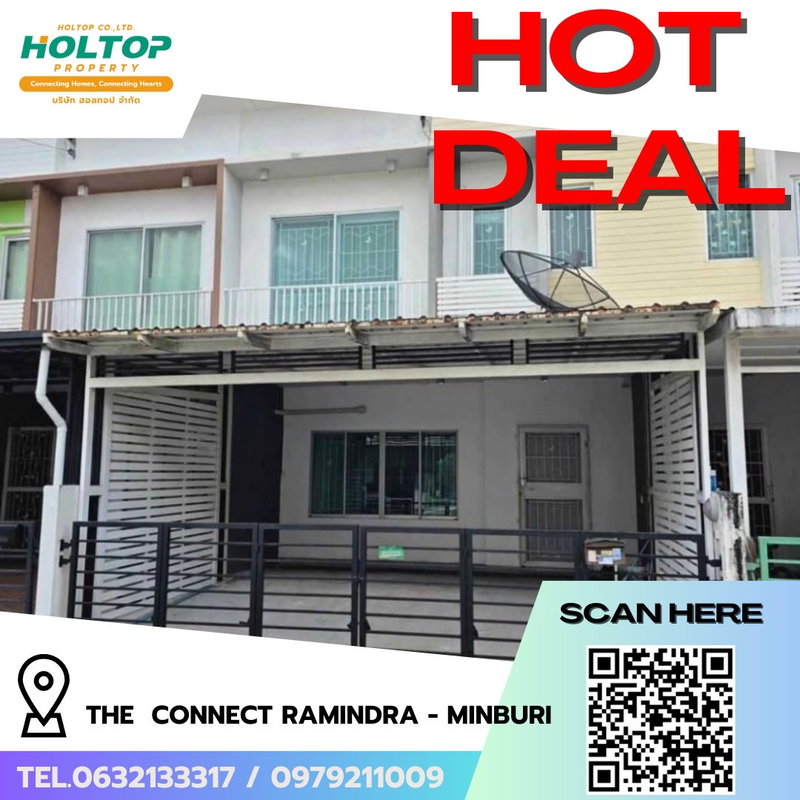 ทาวน์โฮมให้เช่า : #R8509 🎉 291268 ให้เช่าบ้าน The  Connect Ramindra - Minburi 