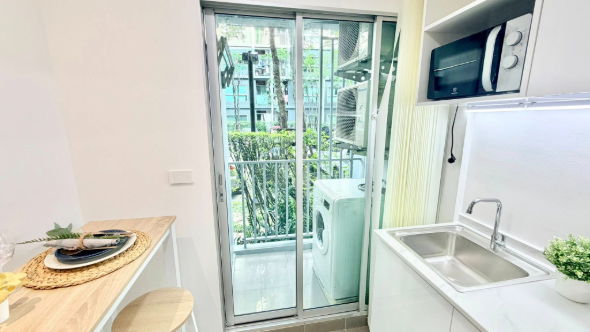 รูป ว่างพร้อมอยู่แล้วว!! Fully furnished เครื่องใช้ไฟฟ้าครบ ดี คอนโด รามคำแหง 9 อาคาร B ชั้น 1 - รูปที่ 15/17