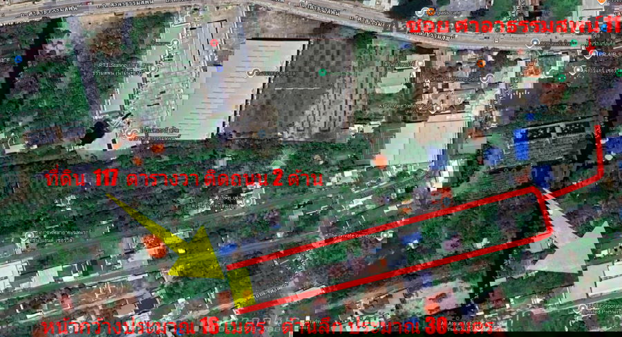 รูป 68121200 : ขายที่ดินแปลงสวยถมแล้ว ติดถนน 2 ด้าน เนื้อที่ 117 ตร.ว. ซอย.ศาลาธรรมสพน์ 11 ทวีวัฒนา กรุงเทพฯ  - รูปที่ 8/9