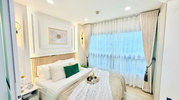 รูป ว่างพร้อมอยู่แล้วว!! Fully furnished เครื่องใช้ไฟฟ้าครบ ดี คอนโด รามคำแหง 9 อาคาร B ชั้น 1 - รูปที่ 2/17