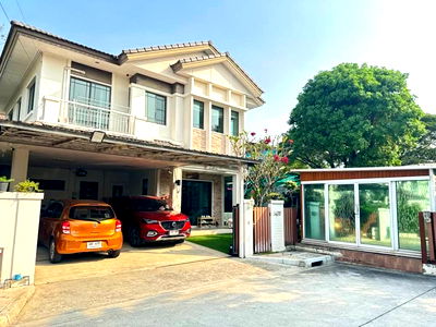 เช่าบ้านเดี่ยว ถนนลำลูกกา : ให้ เช่า บ้านเดี่ยว หมู่บ้านมัณฑนา เลค วัชรพล ไลน์ไอดี ✅ @ibx7531n