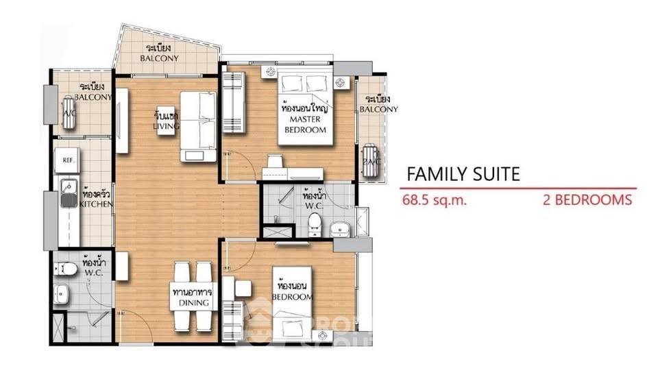 picture 2-BR Condo at Supalai Vista Pak-Kred Intersection in Bang Phut (ID 2512231) - 12/13