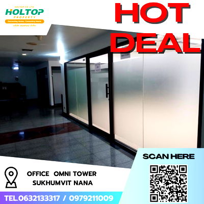 Office for rent One Bangkok : #R8482 🎉 291268 Office for Rent, Omni Tower Sukhumvit Nana