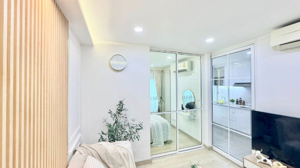 รูป ว่างพร้อมอยู่แล้วว!! Fully furnished เครื่องใช้ไฟฟ้าครบ ดี คอนโด รามคำแหง 9 อาคาร B ชั้น 1 - รูปที่ 7/17