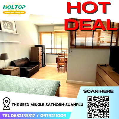 Condos for rent Sathorn Thani Tower : #R8513 🎉 031268 Condo for Rent: The Seed Mingle Sathorn-Suanplu
