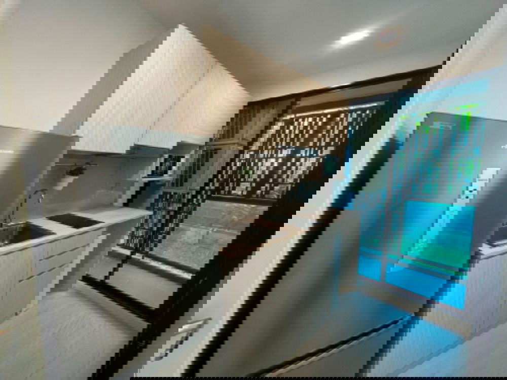 picture Condo for rent [Modiz Ratchada 32], 1st floor, fully furnished, with washing machine and built-in ceiling Bluetooth speaker. PFD-07736 - 6/7