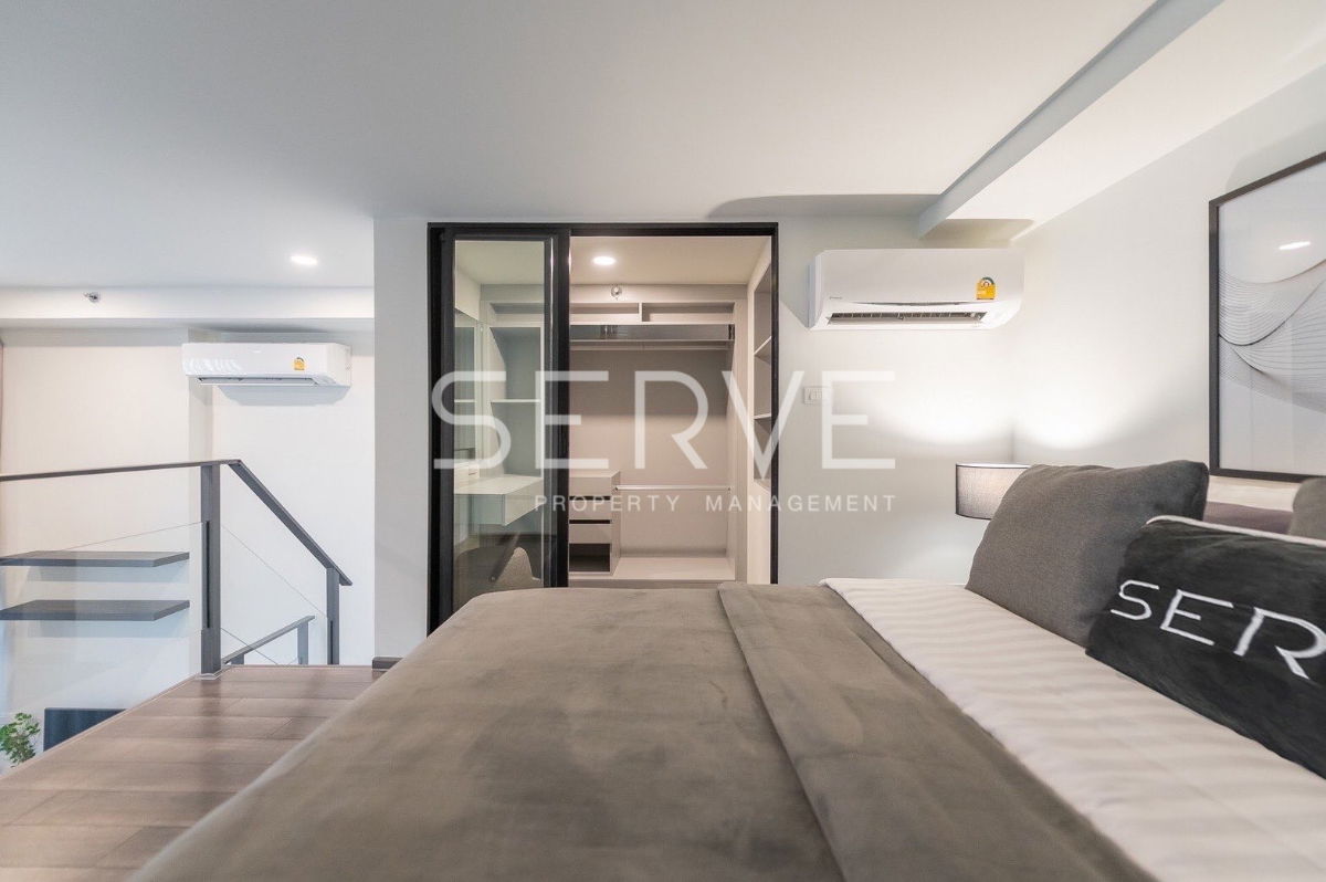 รูป 🔥ห้อง Duplex 1นอน ไซส์ใหญ่ ตกแต่งหรู เฟอร์แน่นมาก ชั้นสูง วิวดี คอนโดใหม่ พร้อมอยู่ ทำเลดี ใกล้ MRT พระราม 9 @ KnightsBridge Space - Rama 9 - รูปที่ 5/10