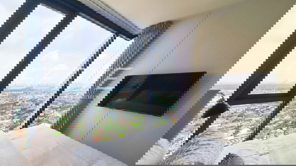 รูป ดูเพล็กซ์ 2 นอน 2 น้ำ 55 ตร.ม. ชั้นสูงมาก 35+ วิวสวยมาก ทำเลดี ใกล้ BTS ปุณณวิถี 250 ม. ที่คอนโด The Line Sukhumvit 101 / ให้เช่าคอนโด - รูปที่ 5/11