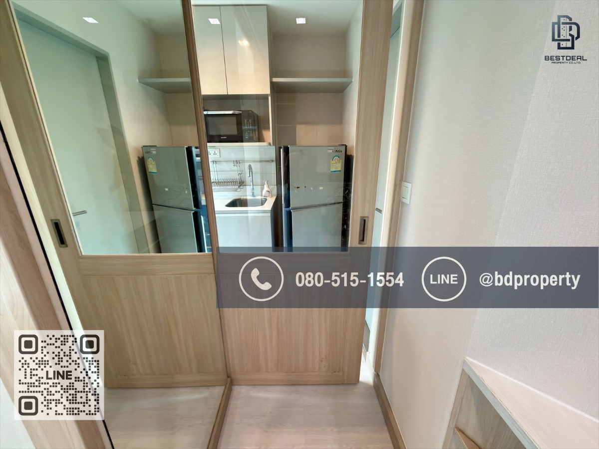 รูป Bestdeal ขายด่วน  Studio 22 sqm.ห้องสวย เฟอร์ครบ ขายเพียง 2.99 ล้านเท่านั้น  ดูลงทุนไม่ควรพลาด ใกล้MRT และ เซ็นทรัลพระราม 9 เพียง 80 ม. - รูปที่ 8/13