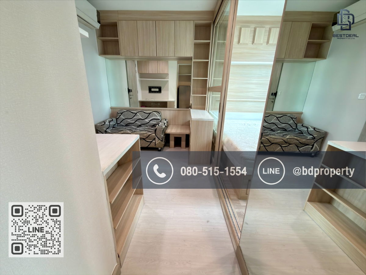 รูป Bestdeal ขายด่วน  Studio 22 sqm.ห้องสวย เฟอร์ครบ ขายเพียง 2.99 ล้านเท่านั้น  ดูลงทุนไม่ควรพลาด ใกล้MRT และ เซ็นทรัลพระราม 9 เพียง 80 ม. - รูปที่ 4/13