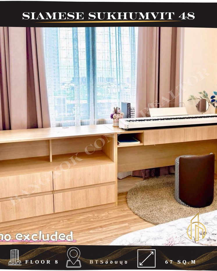 picture 🍀🍀🍀BEST DEAL🔥For Rent📌Siamese Sukhumvit 48 (Line:@rent2022)Ready to move in!✨A09958 - 10/16
