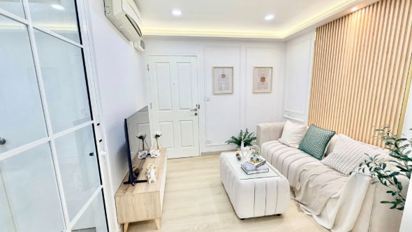 รูป ว่างพร้อมอยู่แล้วว!! Fully furnished เครื่องใช้ไฟฟ้าครบ ดี คอนโด รามคำแหง 9 อาคาร B ชั้น 1 - รูปที่ 12/17