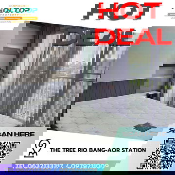 #R8503  🎉 291268 ให้เช่าคอนโด The Tree Rio Bang-Aor Station