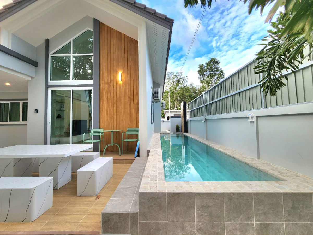 รูป เเปิดจอง POOL VILLA 8 ยูนิต พื้นที่เยอะ ใกล้ มอ.หาดใหญ่ 3 ห้องนอน 2 ห้องน้ำ - รูปที่ 2/10
