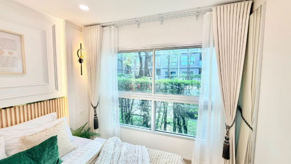 รูป ว่างพร้อมอยู่แล้วว!! Fully furnished เครื่องใช้ไฟฟ้าครบ ดี คอนโด รามคำแหง 9 อาคาร B ชั้น 1 - รูปที่ 6/17