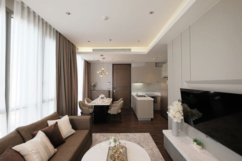 รูป ให้เช่าคอนโดห้องมุม Quattro by Sansiri – ทองหล่อ 4 พร้อมเข้าอยู่ ทำเลดีใจกลางเมือง ใกล้ BTS ทองหล่อ - รูปที่ 2/15