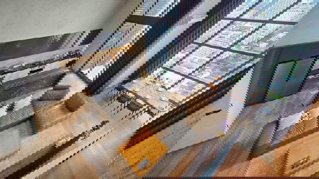 รูป 📣📣 ต่อได้ค่ะ ให้เช่า The Lofts Asoke Duplex 2 Bedrooms ใกล้ MRT เพชรบุรี + Airport Link  - รูปที่ 1/13