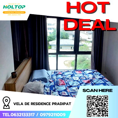 คอนโดให้เช่า : #R8519  🎉 291268 ให้เช่าคอนโด Vela de Residence Pradipat 