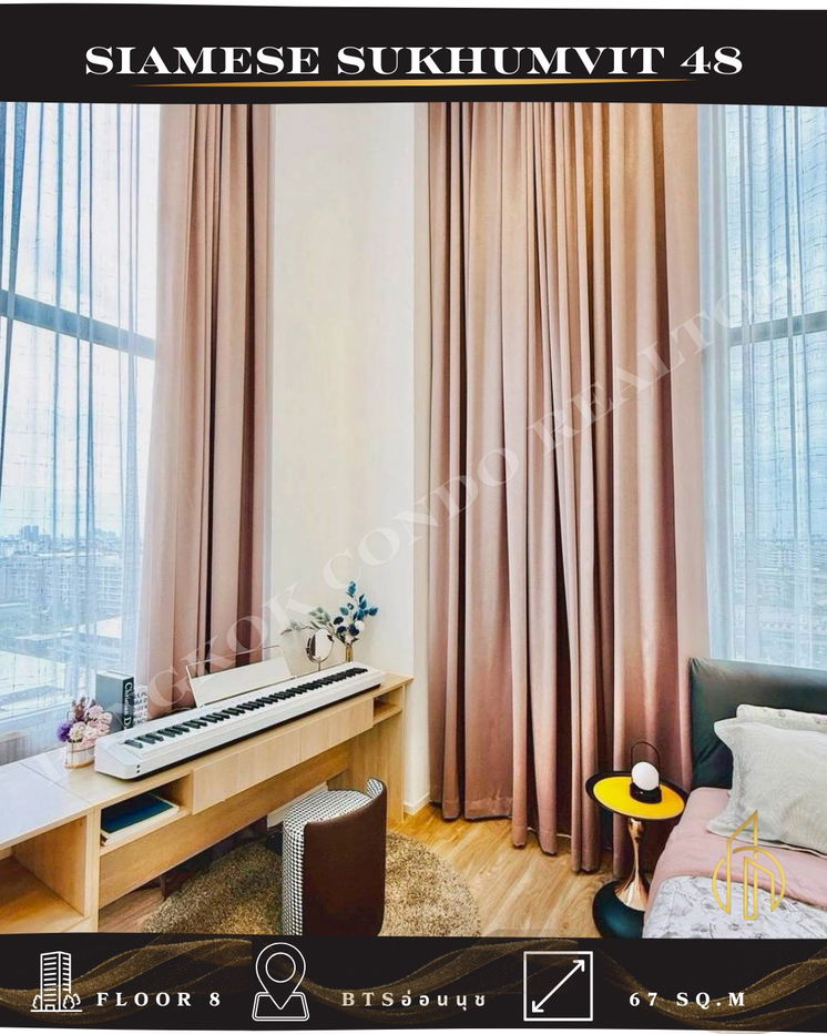 picture 🍀🍀🍀BEST DEAL🔥For Rent📌Siamese Sukhumvit 48 (Line:@rent2022)Ready to move in!✨A09958 - 7/16