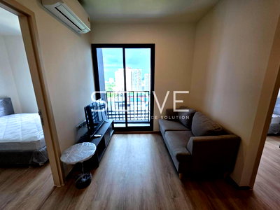 Condos for rent : 2 Beds 1 Bath Nice Room City View Fully furnished  New Condo Good Location Close To MRT Phra Ram 9  220 m.  @  NUE District R9