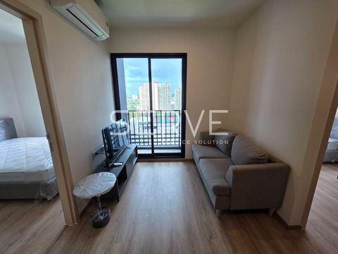 2 Beds 1 Bath Nice Room City View Fully furnished New Condo Good Location Close To MRT Phra Ram 9 220 m. @ NUE District R9