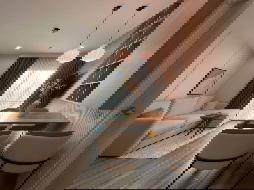 picture Rent ! big size, high floor, With fixed parking, Good location! Code C20251200058...Centric Sathorn-St.Louis, 2 bed, 2 bath, furnished - 2/6