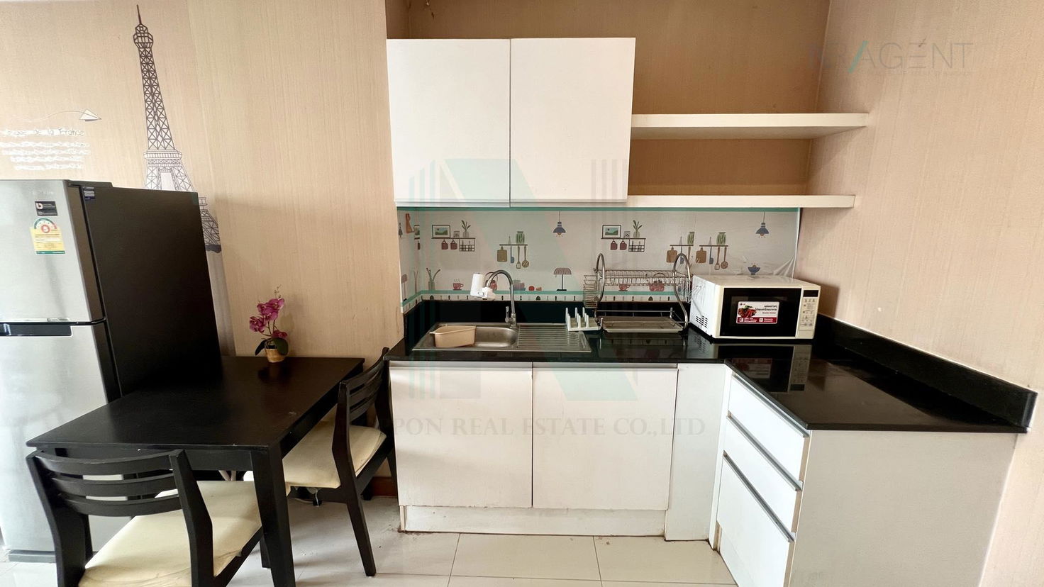 รูป ขายคอนโด แอร์ลิงค์ เรสซิเดนซ์ อาคาร 5 ชั้น 8 2 ห้องนอน ขนาด 41 ตรม ใกล้ โรงเรียนสารสาสน์วิเทศร่มเกล้า - รูปที่ 7/8