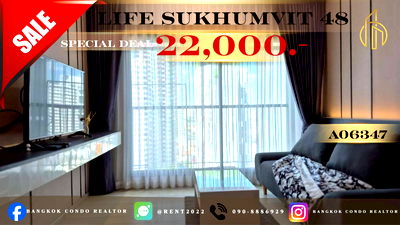 Condos for rent : 🍀🍀🍀BEST DEAL🔥For Rent📌Life Sukhumvit 48 (Line:@rent2022) Beautiful Room with Good price!✨A06347