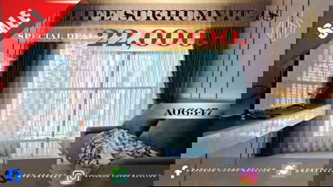 🍀🍀🍀BEST DEAL🔥For Rent📌Life Sukhumvit 48 (Line:@rent2022) Beautiful Room with Good price!✨A06347