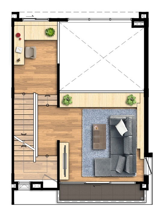 รูป ขายบ้านพร้อมผู้เช่า!! ทาว์โฮม 3 ห้องนอน Nirvana Define ศรีนครินทร์-พระราม9 - รูปที่ 39/41
