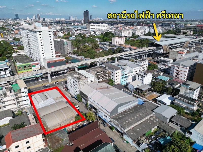 รูป ขายที่ดิน ติดถนนเทพารักษ์ กม.3 ปากซอยบุญรักษา ใกล้รถไฟฟ้าสายสีเหลือง สถานีศรีเทพา 200 เมตร - รูปที่ 7/9