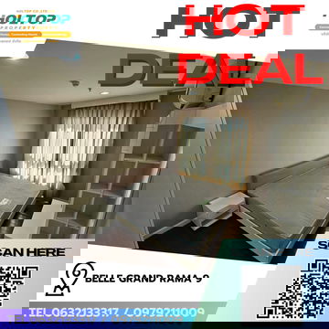 #R8540  🎉 301268  ให้เช่าคอนโด Belle Grand Rama 9 