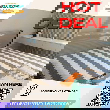 #Z3907💥 291268 🔥ให้เช่าคอนโด Noble Revolve Ratchada 2 