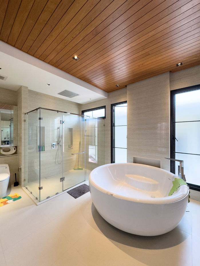 รูป เจ้าของขายเอง! บ้านเดี่ยวหรู รีโนเวทใหม่สไตล์โมเดิร์น พร้อมรายได้ค่าเช่า 210,000 บ./เดือน ขายบ้าน เอเวอร์กรีน วิลล์ บางนา–ตราด 56 (Evergreen Ville) - รูปที่ 32/41