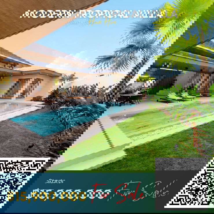 picture Modern Tropical Pool Villa Hua Hin For Sale Near Pineapple Golf course  - 1/31