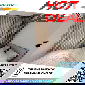 #R8523 🎉 301268 ให้เช่าคอนโด The Fine Bangkok Ekkamai-Thonglor