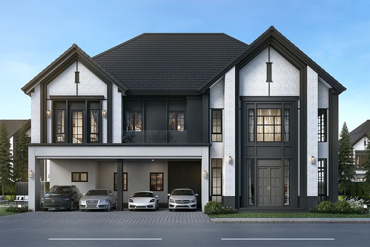 4-bed house for sale, 390 sqm, 104.7 sq wah, The City Ramintra - Wongwaen 2
