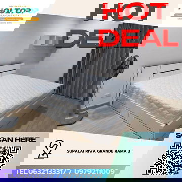 #Z3904💥 291268 🔥 Condo for Rent: Supalai Riva Grande Rama 3