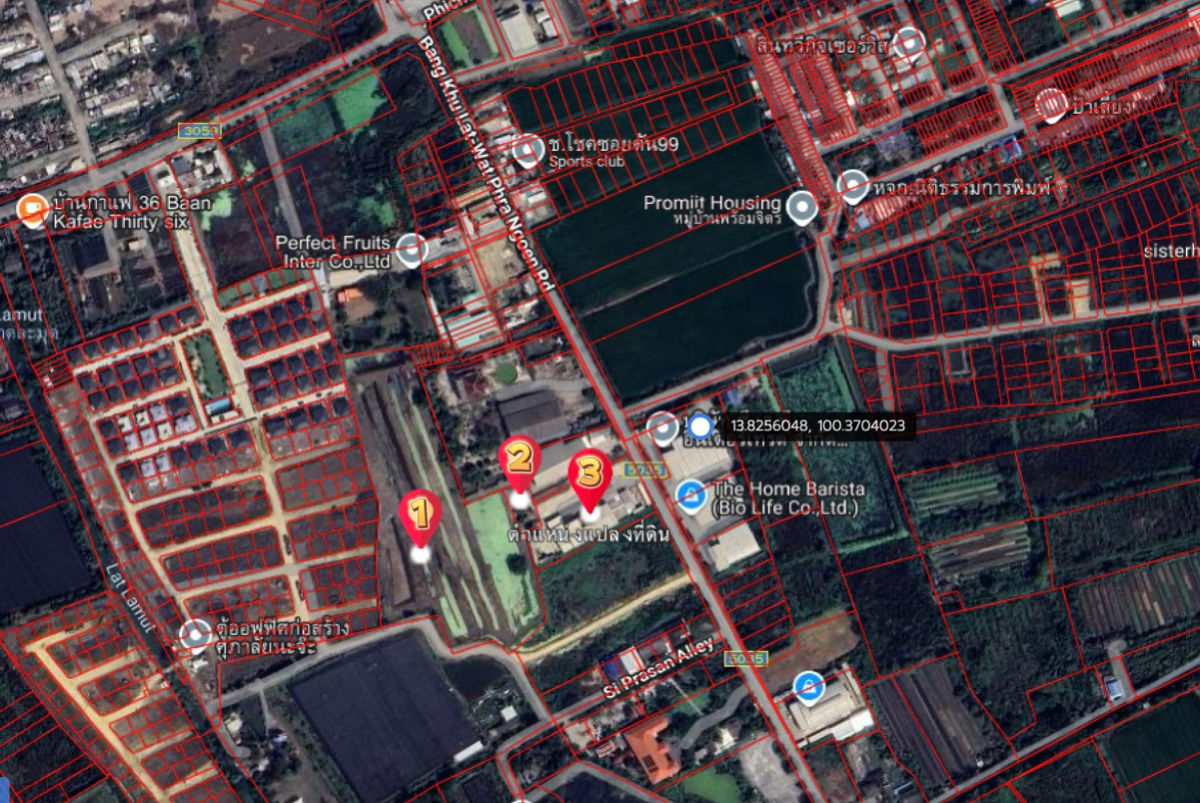 รูป ให้เช่าที่ดินผืนใหญ่ ทำเลทอง – ซอยวัดพระเงิน (ถนนบางคูลัด - วัดพระเงิน) บางใหญ่ นนทบุรี – 14 ไร่ 2 งาน 41 ตร.ว. - รูปที่ 23/24