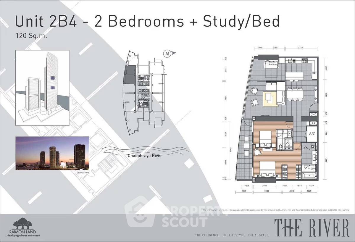 picture 2-BR Condo at The River Condominium near BTS Saphan Taksin (ID 2513607) - 11/11